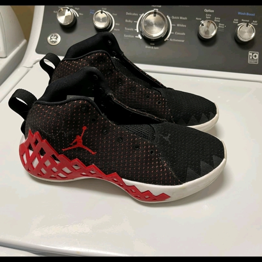 Black and Red Athletic Sneakers